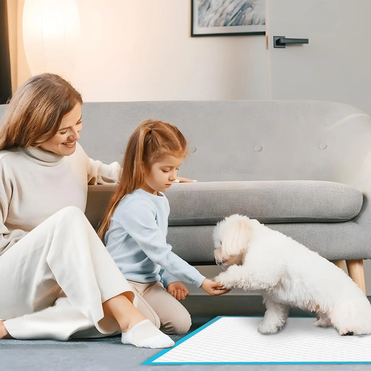 200 Packs 22"x22" Disposable Puppy Pads, Dog Training Pads, Super Absorbency Disposable Underpads with Leak-Proof and Odor Control, Disposable Training Pads for Puppies, Dogs, Cats, Rabbits