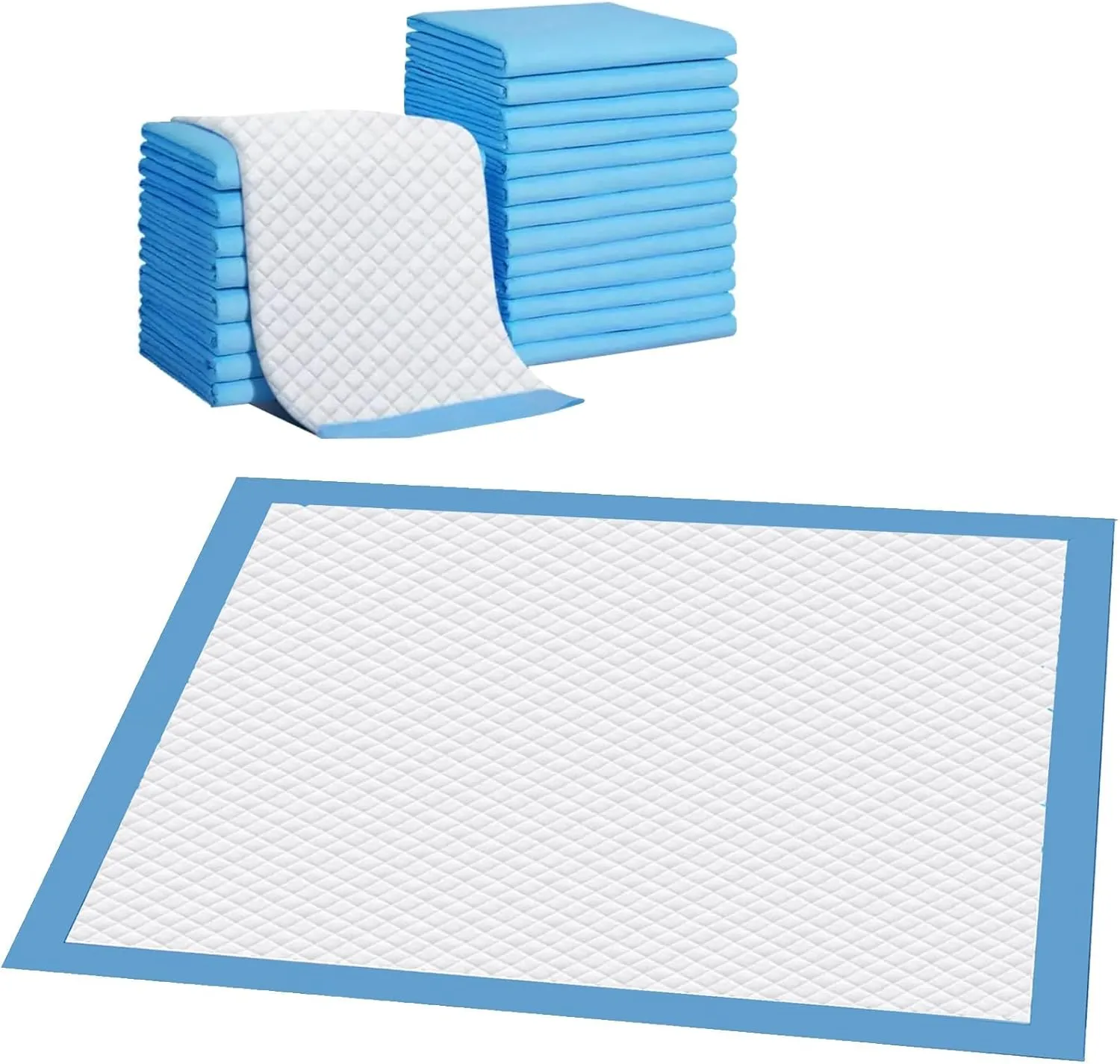 200 Packs 22"x22" Disposable Puppy Pads, Dog Training Pads, Super Absorbency Disposable Underpads with Leak-Proof and Odor Control, Disposable Training Pads for Puppies, Dogs, Cats, Rabbits