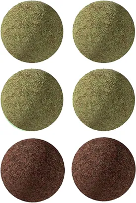 4 Replaceable Catnip Balls and 2 Gall Fruit Balls