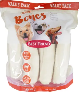 Best Friend Bones white chew roll M