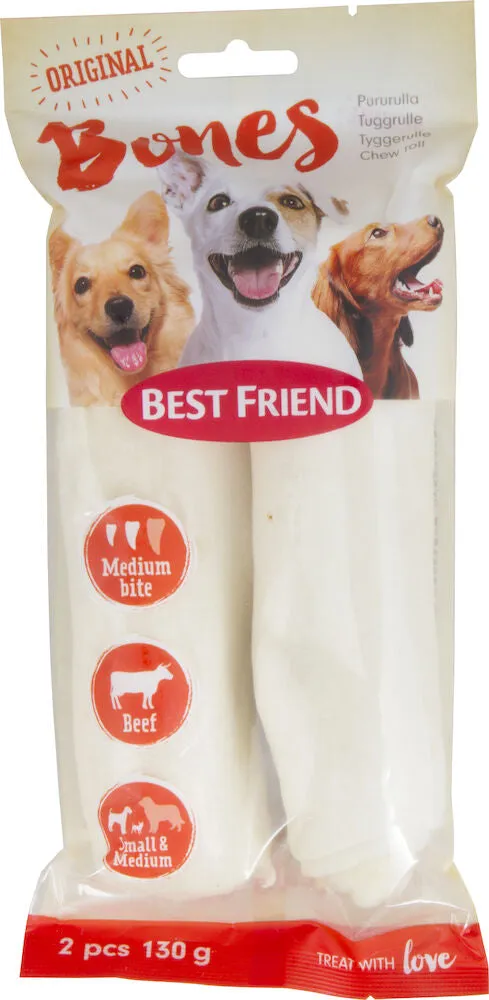 Best Friend Bones white chew roll M