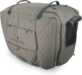 Black Sierra Insulated Extra Large Dog Kennel Cover- 41 Inch, Ventilated, Weather Resistant- Extra Large Crate Cover with Handles for Camping, Travel