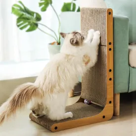 Cat Scratcher - Large Scratching Post with Ball Toy and Catnip, Double-Sided Usability