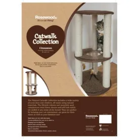 Catwalk Cat Scratch Post Cinnamon 45x45x81cm