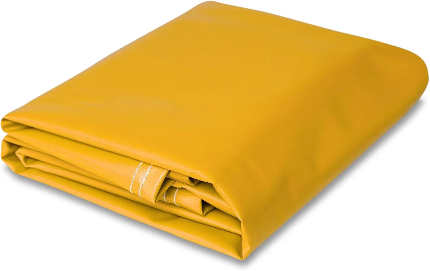 CCS Waterproof Vinyl Tarp  Heavy Duty Tarpaulin with Rustproof Grommets for Truck Cover, Construction, Farm Equipment & Outdoor Protection (Yellow, 5x7 Ft)