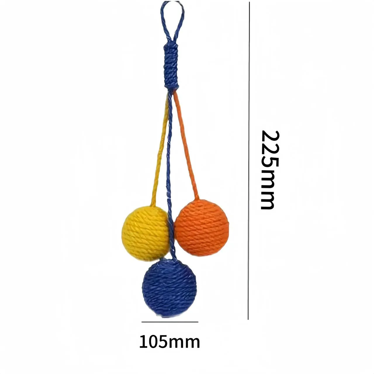 Colourful Sisal Rope Balls Set Cat Toy