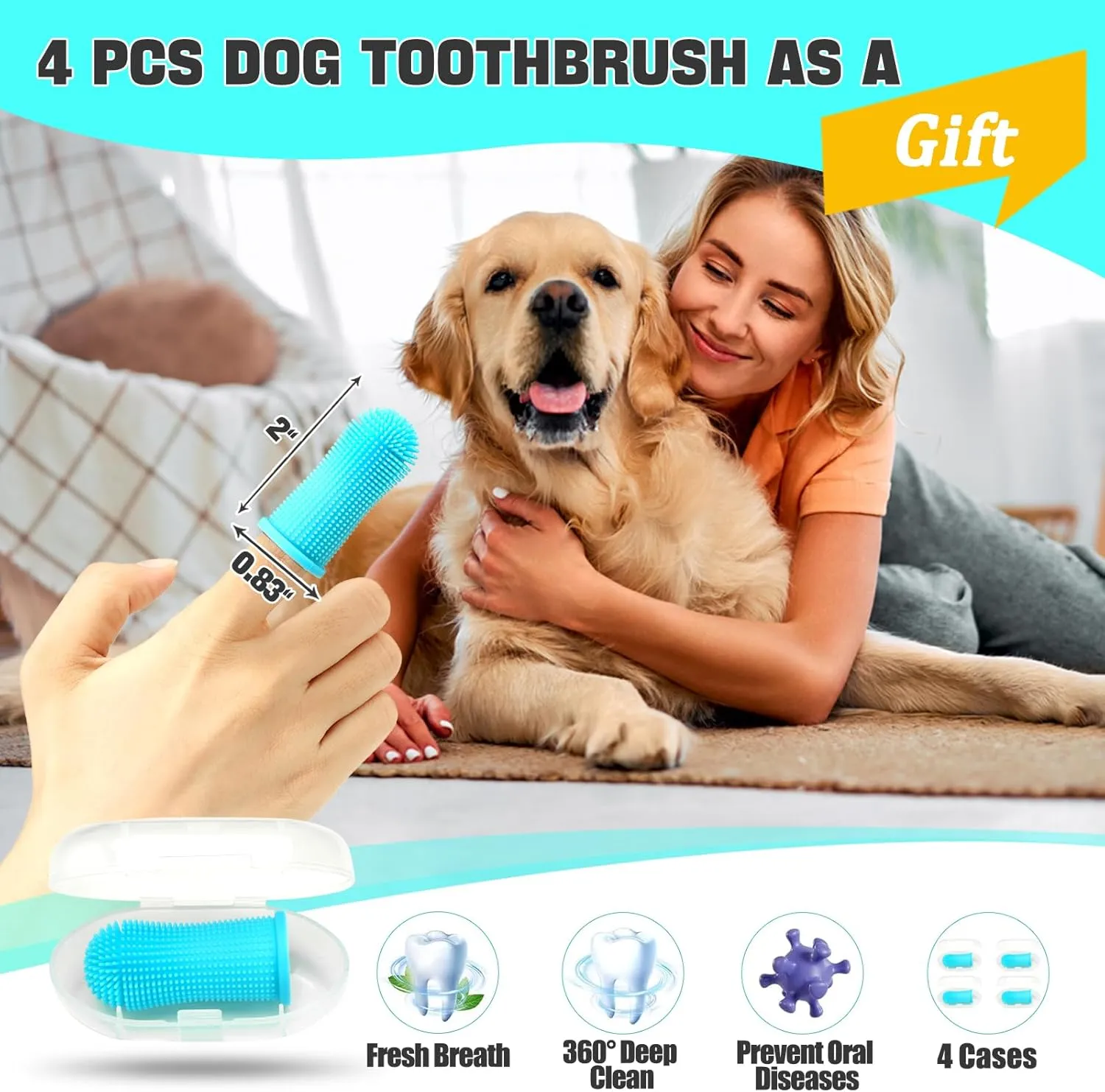 Dog Bowl - Dog Water and Food Anti Rust & Non Slip Metal Bowls Large, Spill Proof Insulated Double Wall Pet Dish for Dogs, Cats & Pets, Stainless Steel, Dishwasher Safe (100 oz, White)
