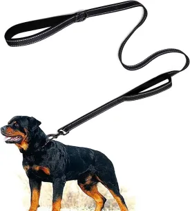Double Handle Dog Leash 6ft Reflective Heavy Duty Dog Leash