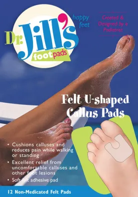 DR. JILL'S FELT U-SHAPED PADS 12 PER PACK