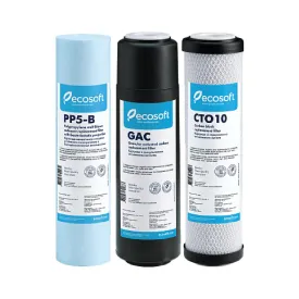 Ecosoft ADVANCED Set of Replacement Filters (Stages 1-2-3)  for Reverse Osmosis Filter Systems