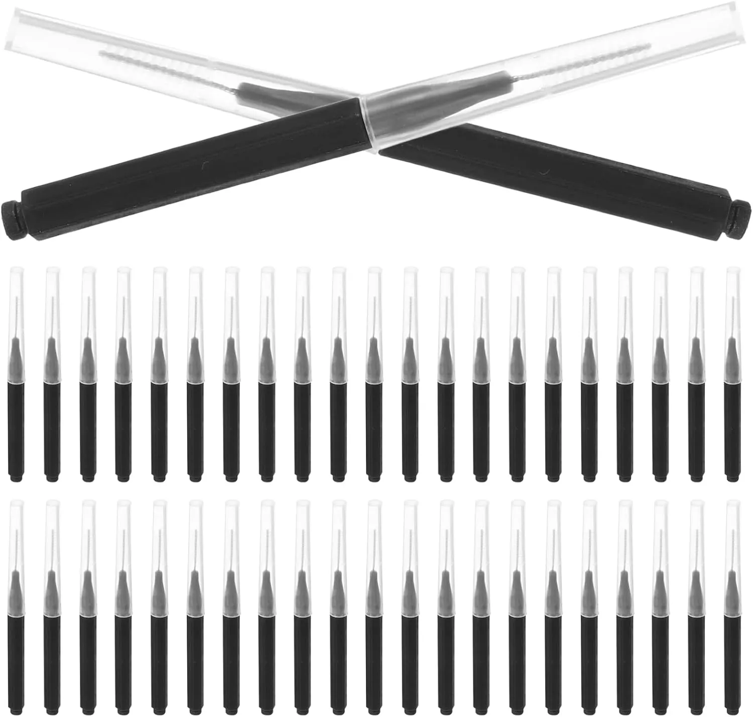 Ergonomic Handle Interdental Brush 50pcs Interproximal Cleaning Brushes Soft Bristles Gum Care