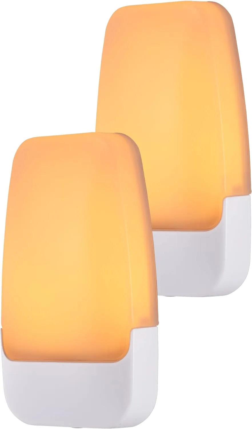 GE SleepLite LED Night Light, Plug-in, Dusk to Dawn Sensor, Amber, Sleeplite, Sunset, Ambient Lighting, Ideal Nightlight for Kids Adults Bedroom, Bathroom, Nursery, Hallway, Kitchen, 76135, 2 Pack