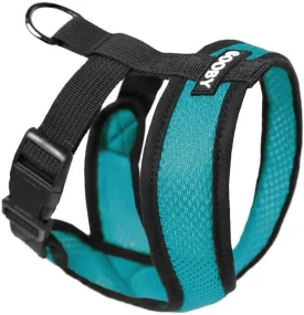 Gooby Comfort X Head in Harness - Turquoise, Small - No Pull Dog Harness with Patented Choke-Free X Frame for Small to Medium Dogs Indoor/Outdoor Use