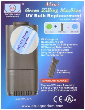 Green Killing Machine Replacement UV Bulb 3 Watt