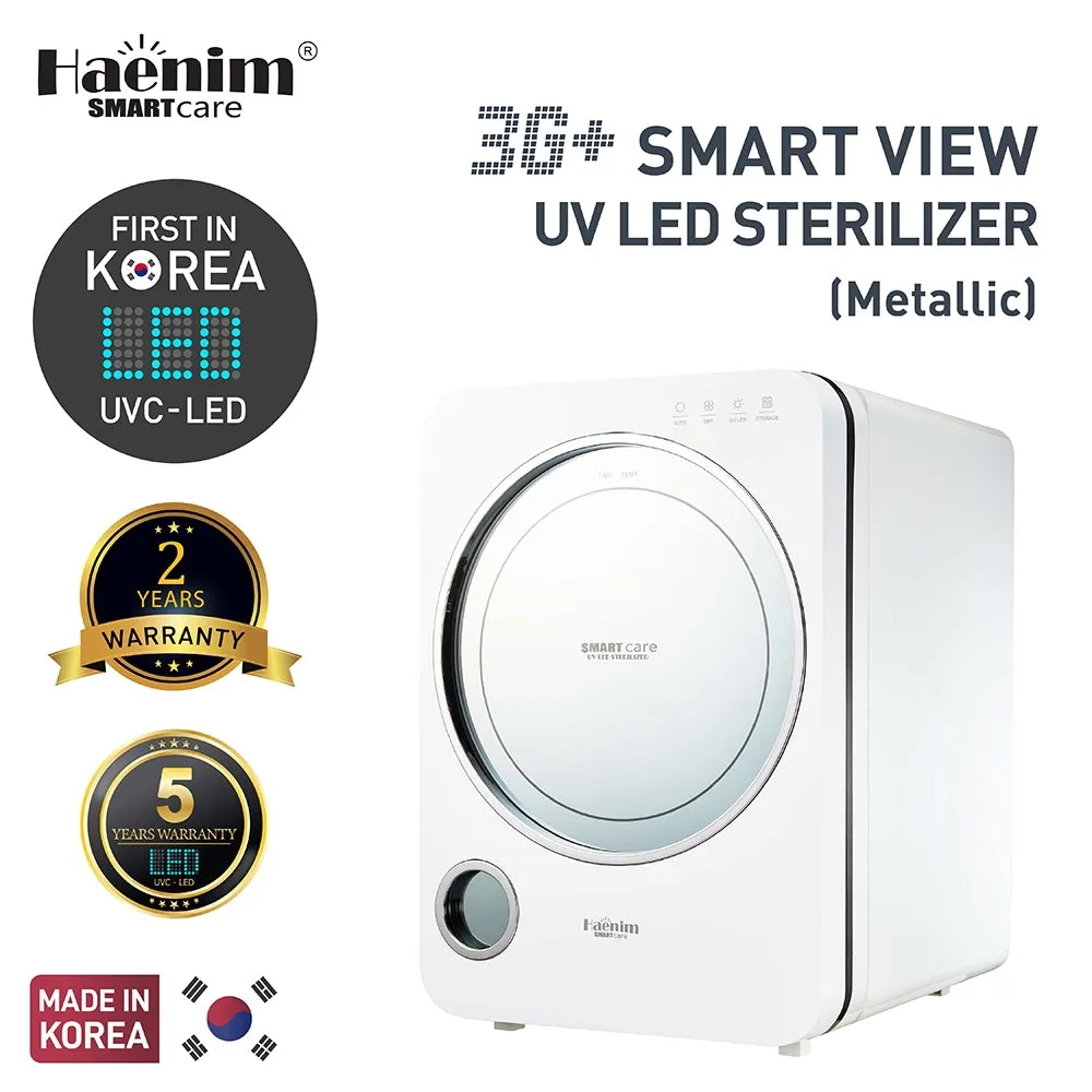 Haenim 3G  (White Black) Smart View UVC-LED Electric Sterilizer