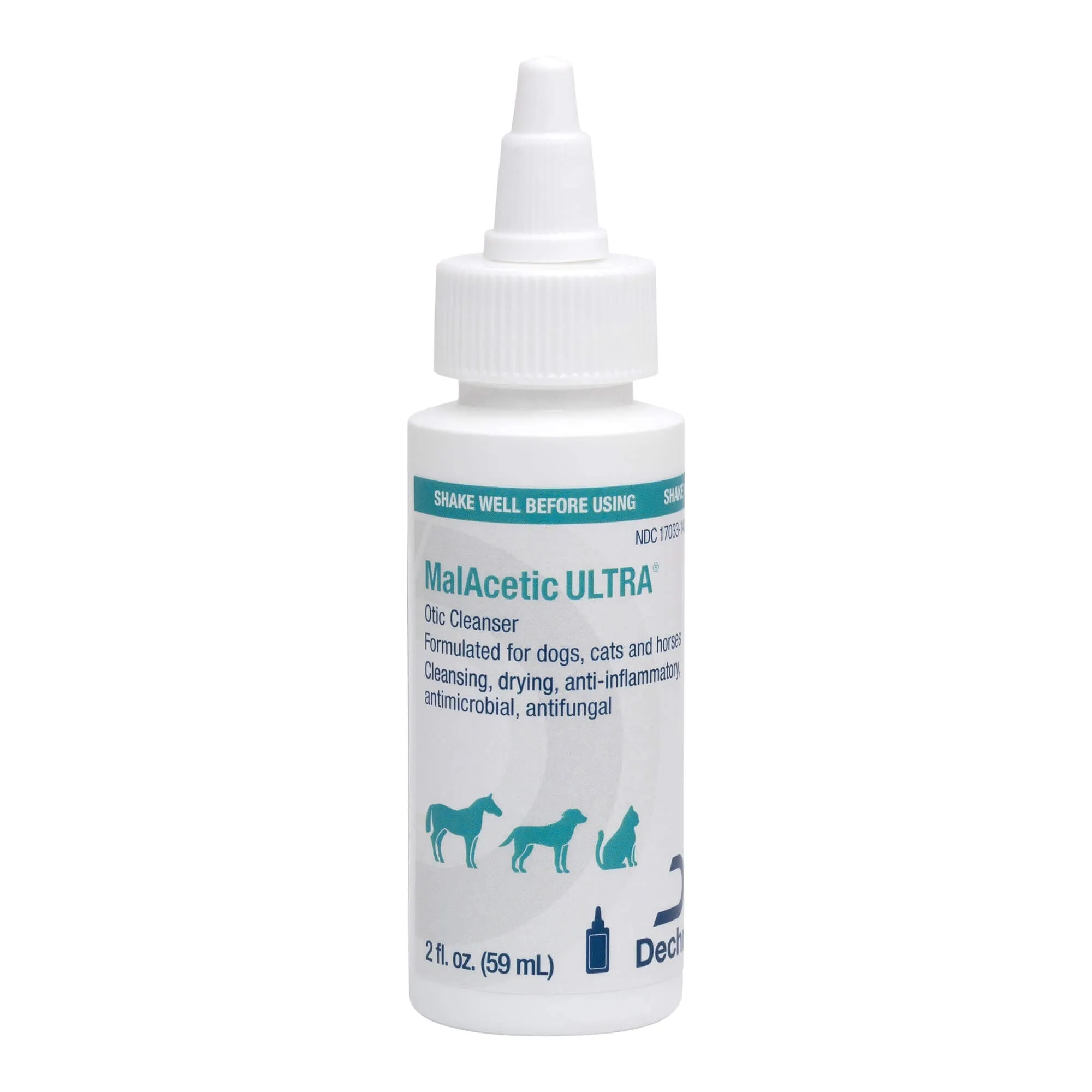 MalAcetic ULTRA Otic Cleanser for Dogs, Cats, and Horses