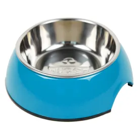 Ocean Blue Melamine Bowl with Stainless Steel Insert