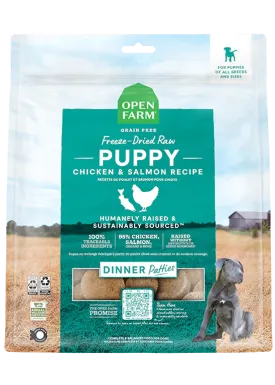 Open Farm - Freeze Dried Raw Dog Food - Puppy Chicken & Salmon Patties
