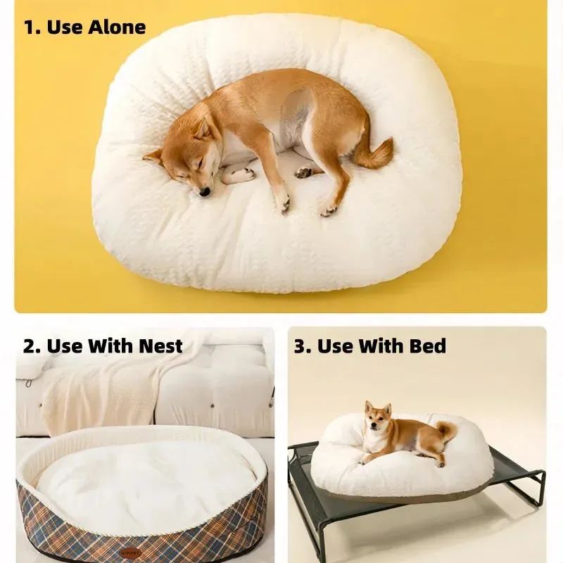 Pet Dog & Cat Bed Mat | Large Dog Sofa Bed | Warm Pet Nest Kennel for Small, Medium & Large Dogs, Puppies & Kittens | Plus Size Sleeping Mattress