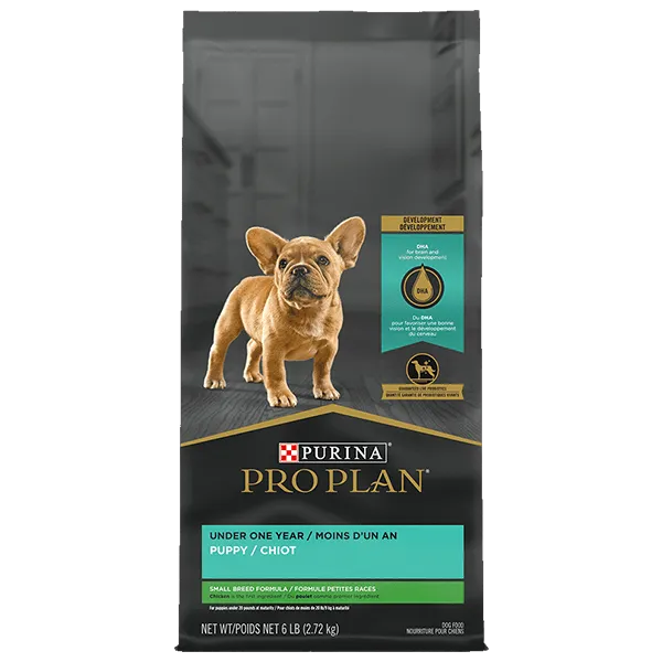 Purina Pro Plan Small Breed Chicken & Rice Formula Dry Puppy Food, 6lb
