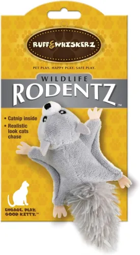 Ruff & Whiskerz Rodentz Squirrel Catnip Cat Toy