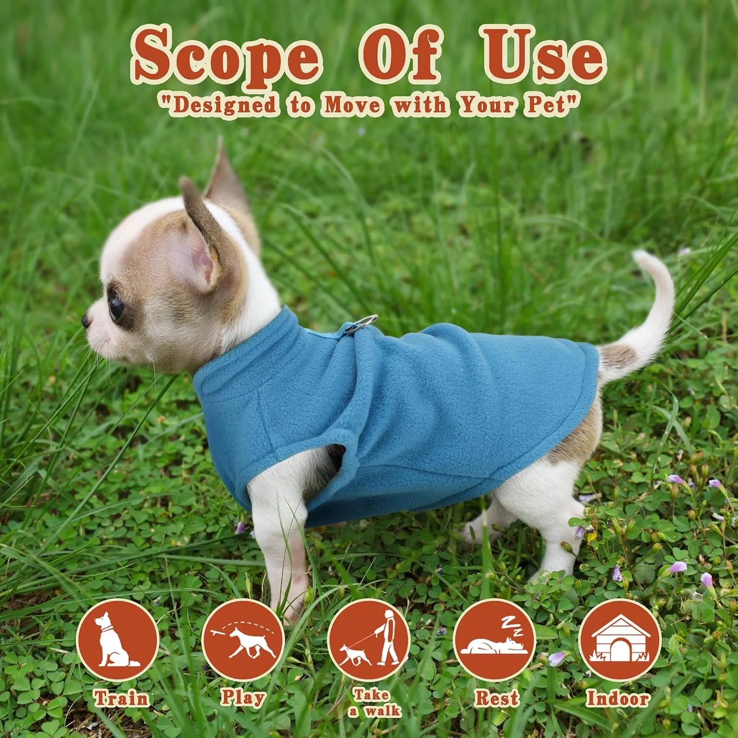 Sleeveless Pullover Fleece Vest for Small Dogs: Cozy Polyester Dog Jacket, Tank Top Sweater with Leash Ring and Armholes C Soft, Warm, and Easy-to-Wear Design for Everyday Comfort Black M