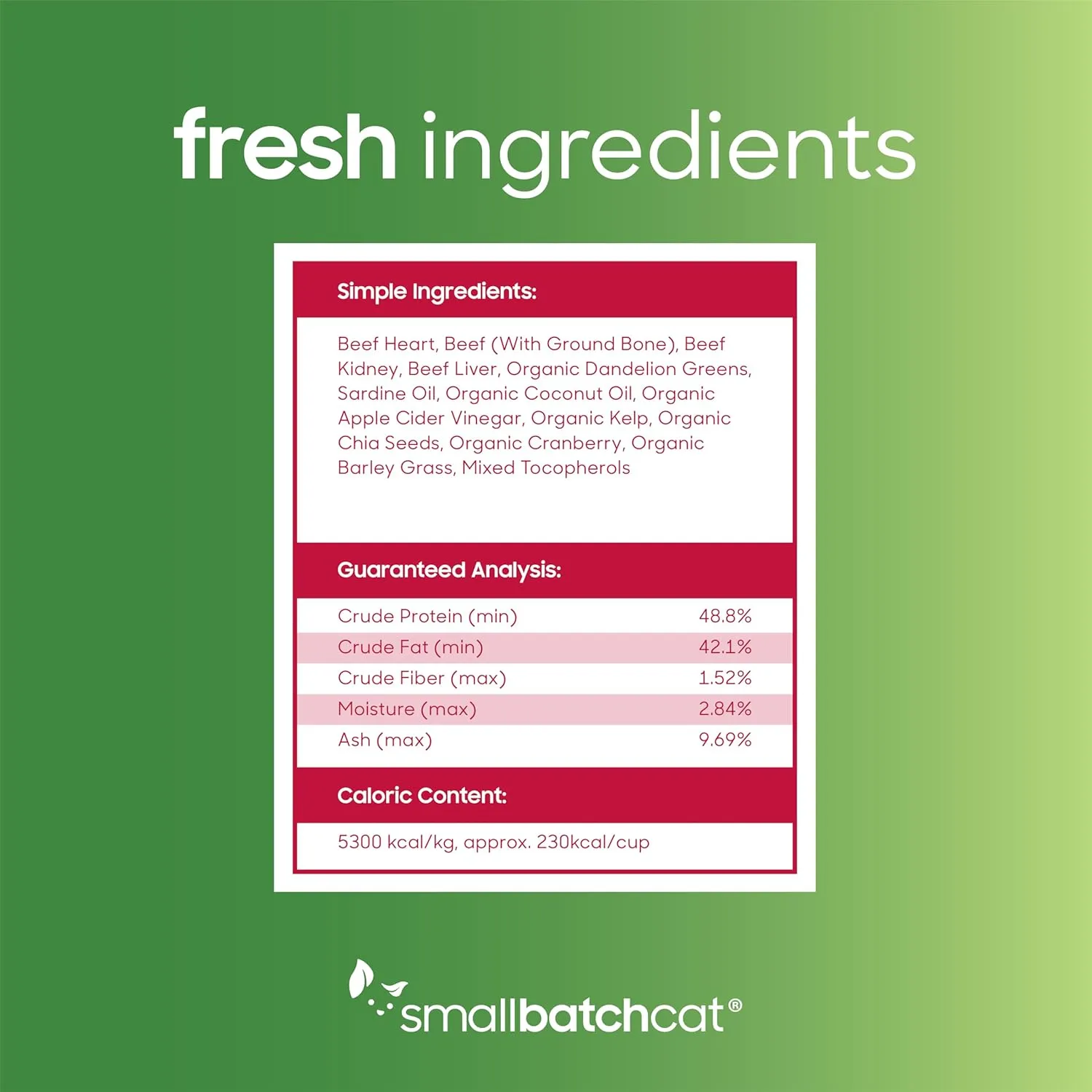 smallbatch Pets Cat Freeze Dried Meal Bites, Premium Raw Cat Food, Beef Recipe, 10 oz, Humanely Sourced Meat and Made in The USA