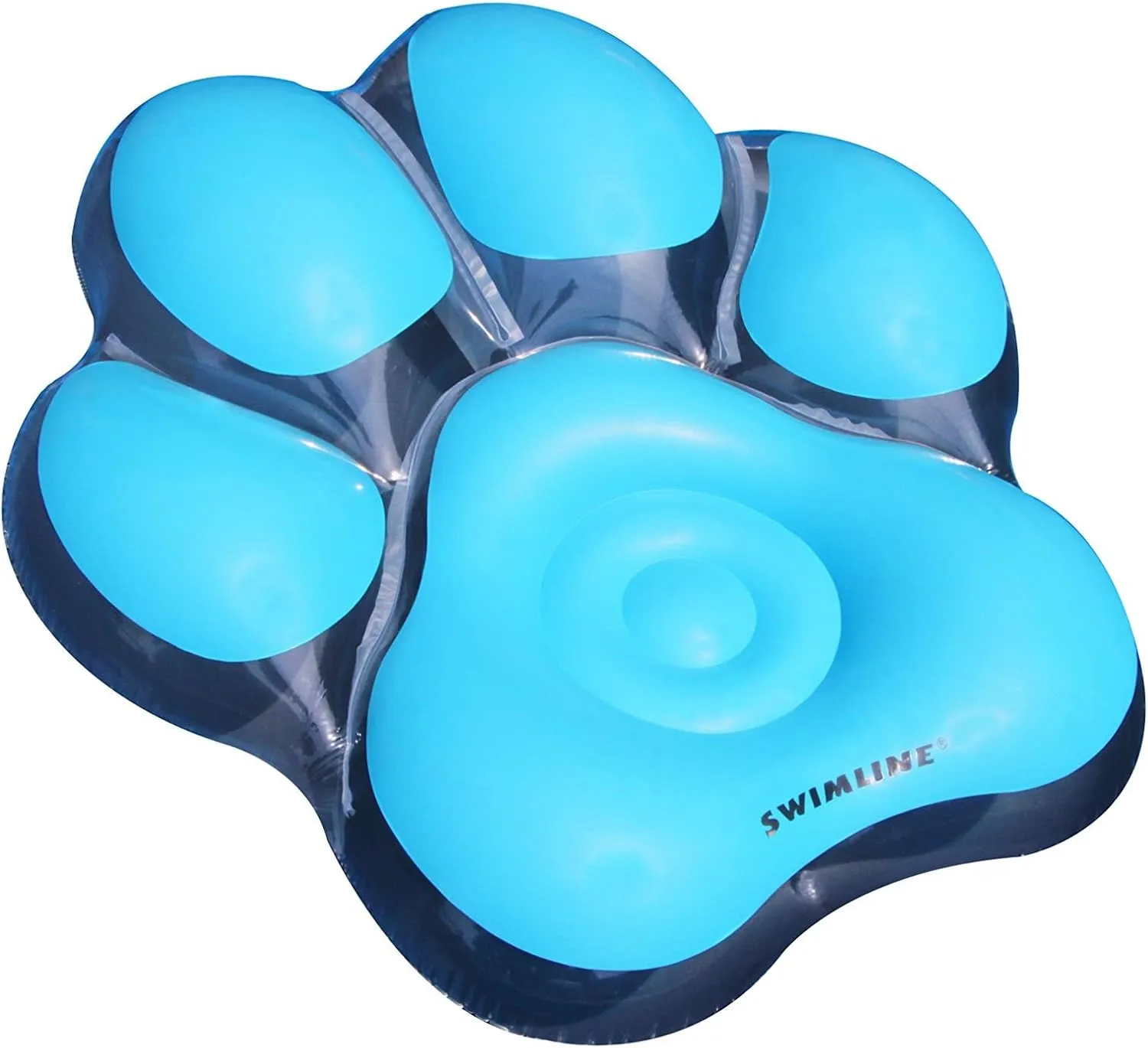 Swimline Inflatable Pawprint Island Pool Float, Blue