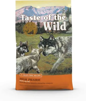 Taste of the Wild High Prairie Grain-Free Dry Dog Food with Roasted Bison and Venison for Puppies 28lb