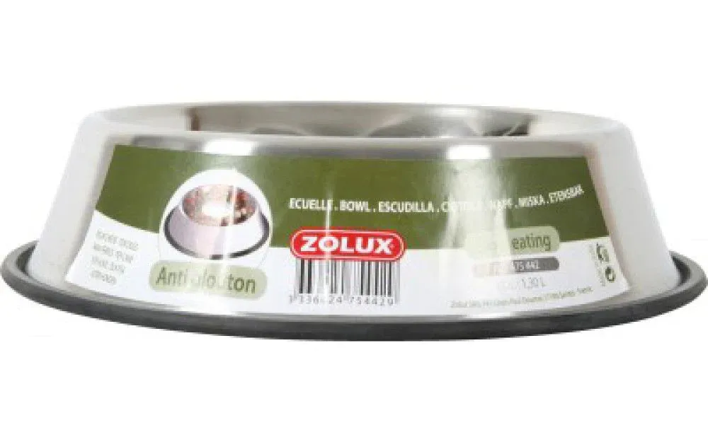ZOLUX STAINLESS STEEL BOWL 0,70 LT - SLOW MEAL